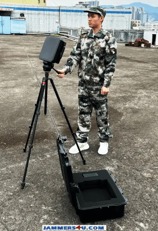 210W Portable 4G 5G Phone Jammer 8 Bands Directional Antenna up to 150m